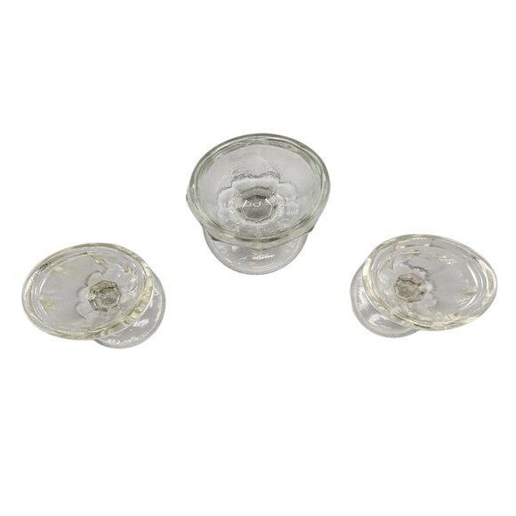 Vintage Gulfport Clear Glass Eye Wash Paneled Glass Set Of 3 - Picture 2 of 4